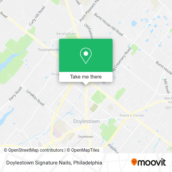 Doylestown Signature Nails map