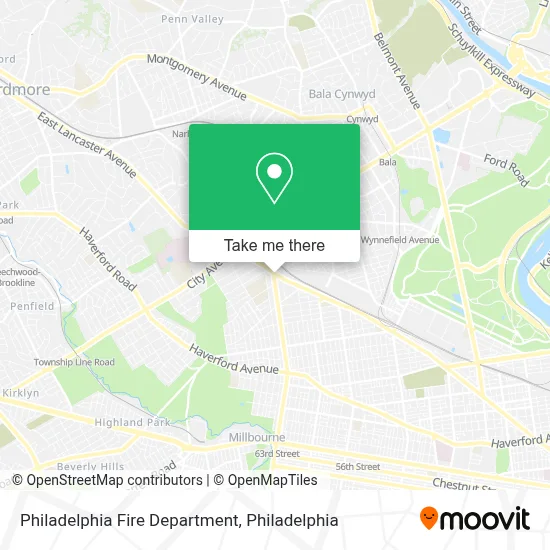 Philadelphia Fire Department map