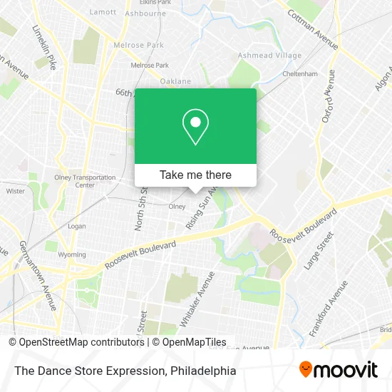 The Dance Store Expression map