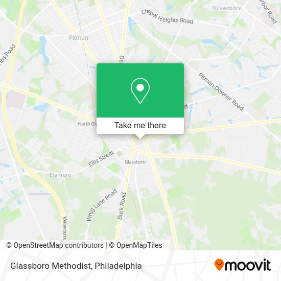 Glassboro Methodist map