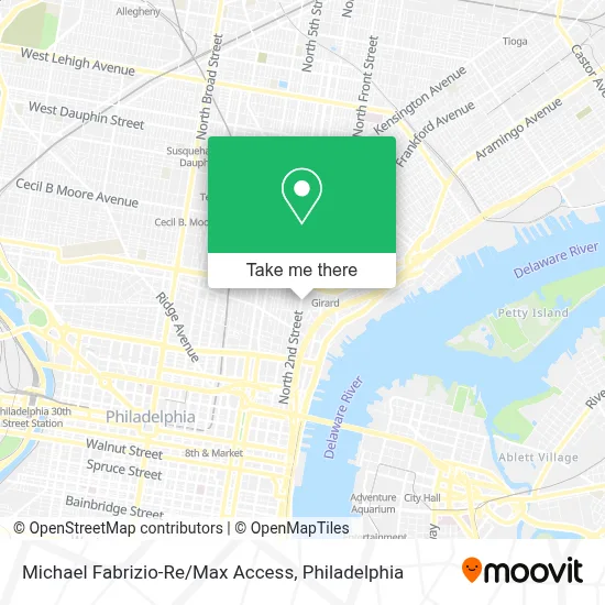 Michael Fabrizio-Re/Max Access map