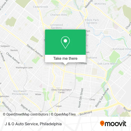 J & O Auto Service map