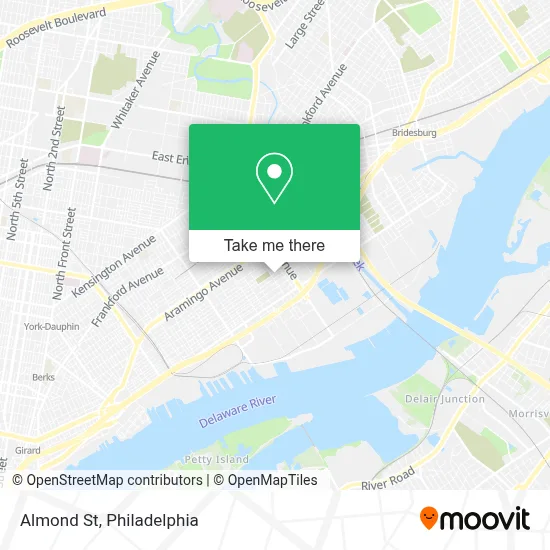 Almond St map