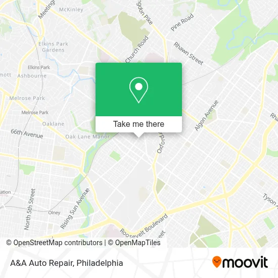 A&A Auto Repair map