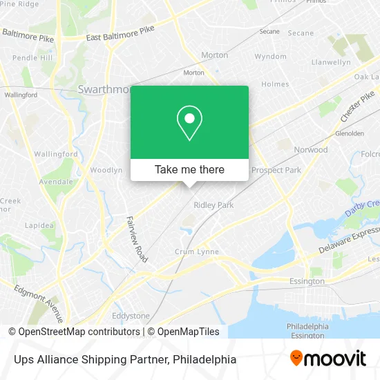 Ups Alliance Shipping Partner map