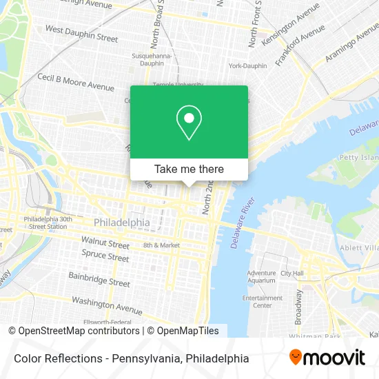 Color Reflections - Pennsylvania map