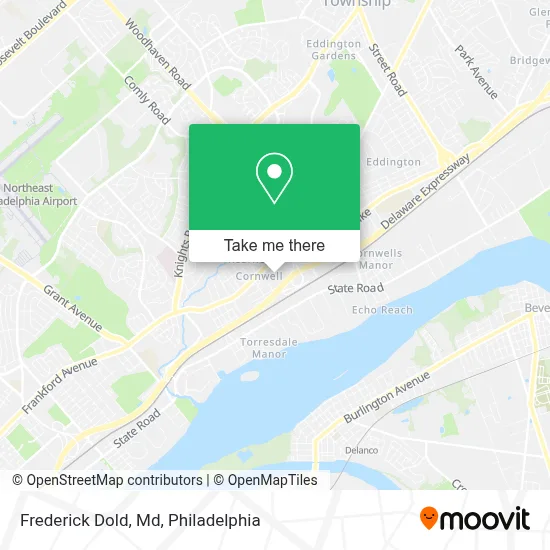 Frederick Dold, Md map