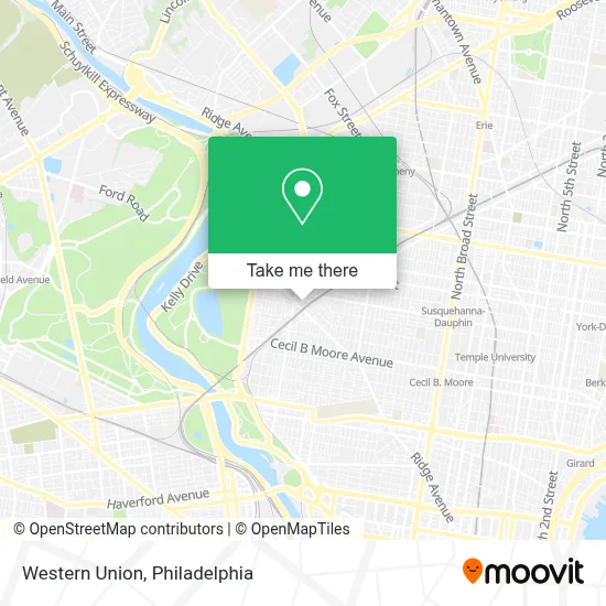 Western Union map