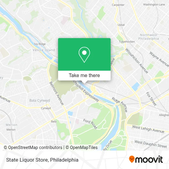 State Liquor Store map