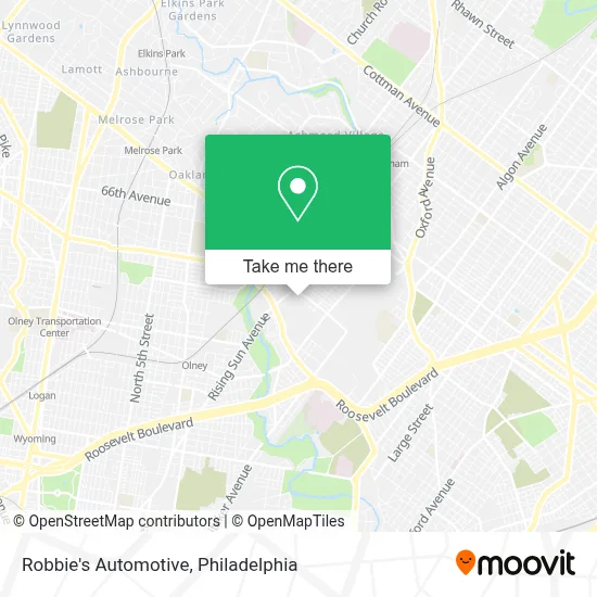 Robbie's Automotive map