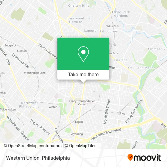 Western Union map