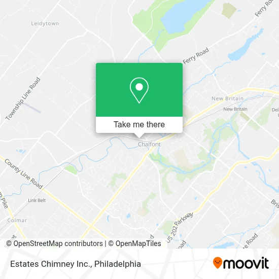Estates Chimney Inc. map