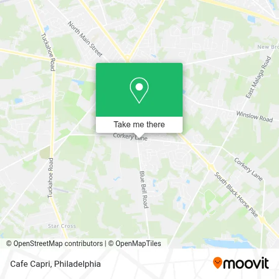 Cafe Capri map