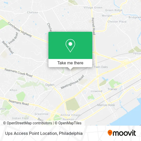 Ups Access Point Location map