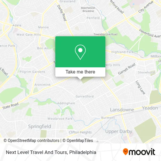 Next Level Travel And Tours map