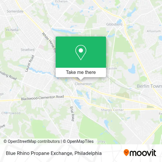 Blue Rhino Propane Exchange map