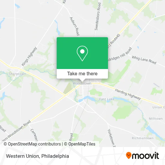 Western Union map