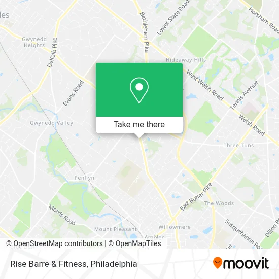 Rise Barre & Fitness map