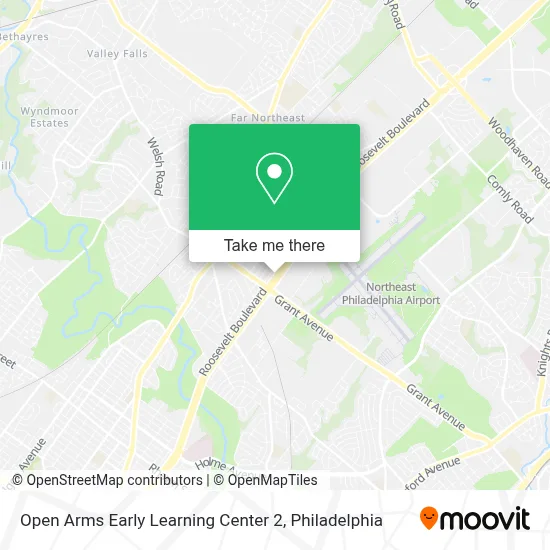 Open Arms Early Learning Center 2 map