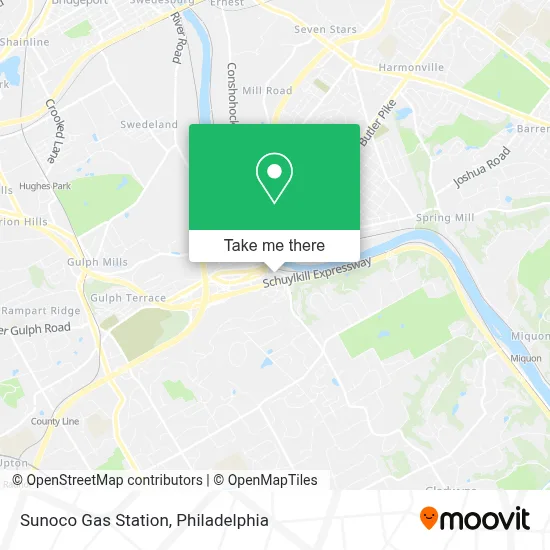 Sunoco Gas Station map