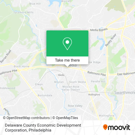 Delaware County Economic Development Corporation map