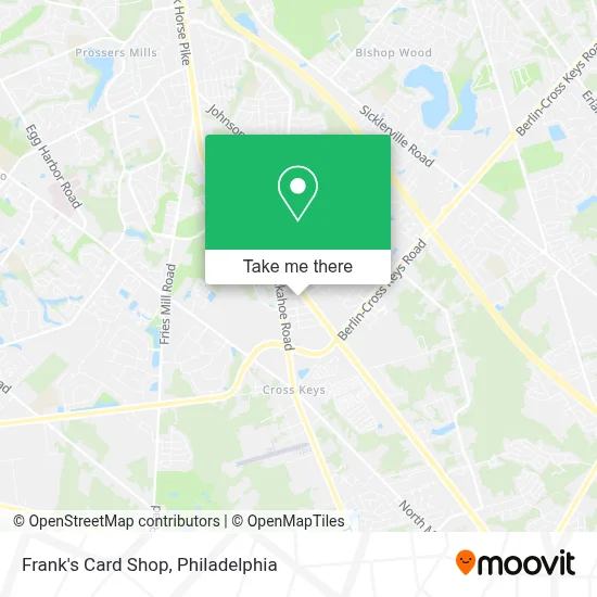 Frank's Card Shop map