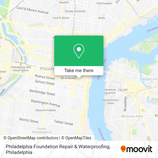 Philadelphia Foundation Repair & Waterproofing map