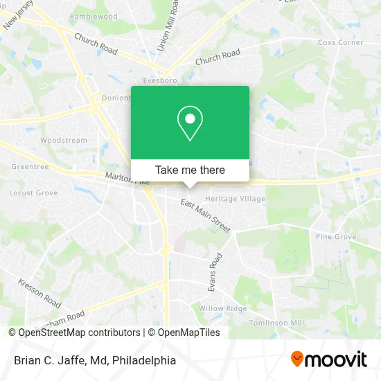 Brian C. Jaffe, Md map