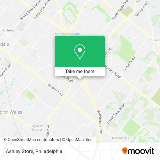 Ashley Store map