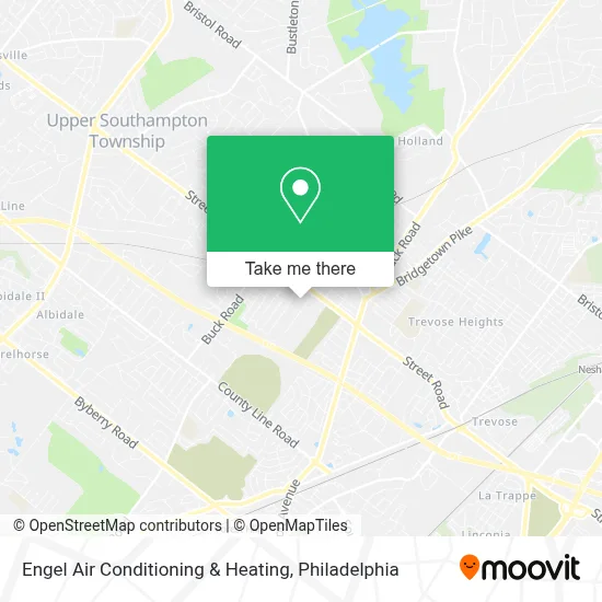 Engel Air Conditioning & Heating map