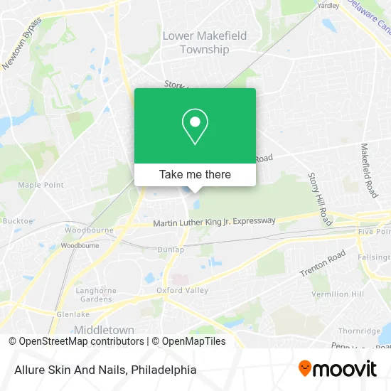 Allure Skin And Nails map