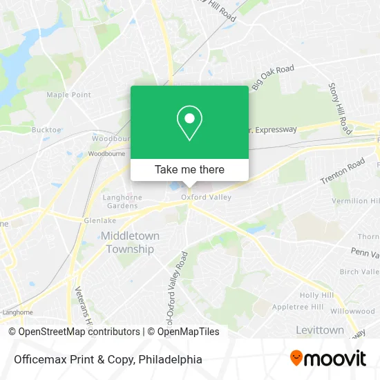 Officemax Print & Copy map