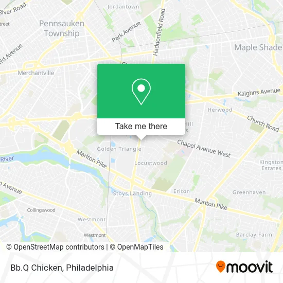 Bb.Q Chicken map