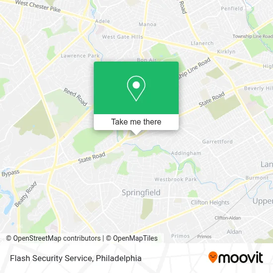 Flash Security Service map