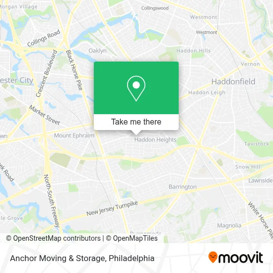 Anchor Moving & Storage map