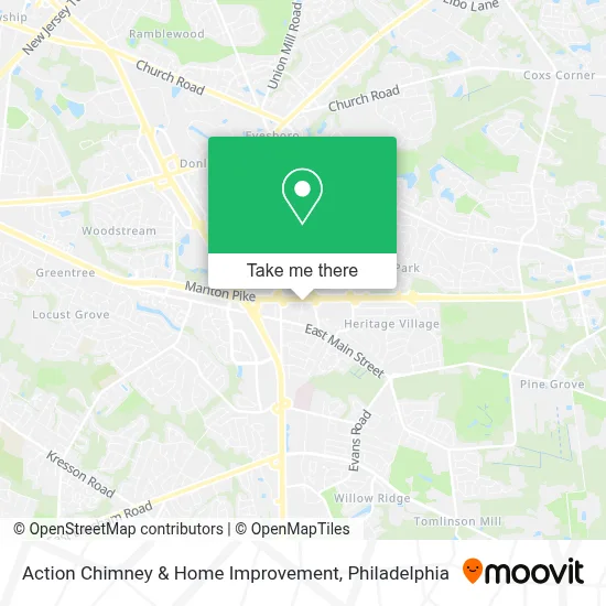 Action Chimney & Home Improvement map