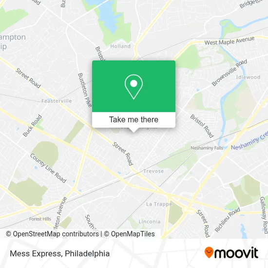 Mess Express map