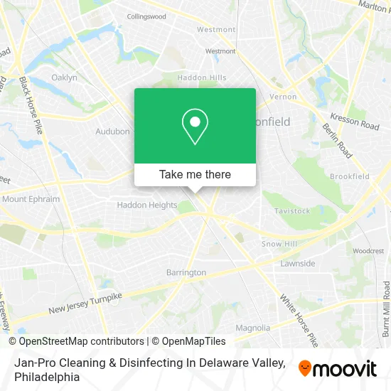 Jan-Pro Cleaning & Disinfecting In Delaware Valley map