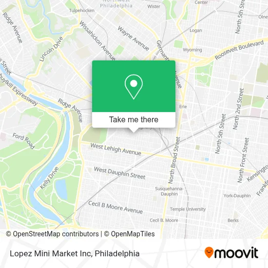 Lopez Mini Market Inc map