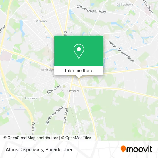Altius Dispensary map