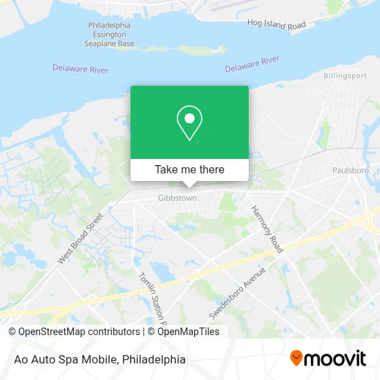 Ao Auto Spa Mobile map