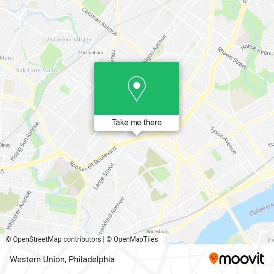 Western Union map