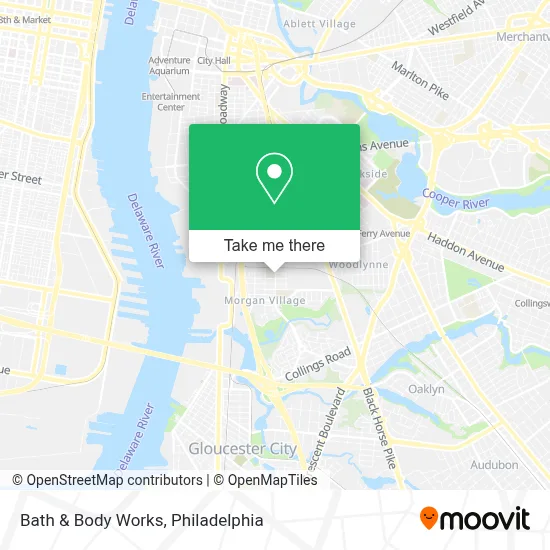 Bath & Body Works map