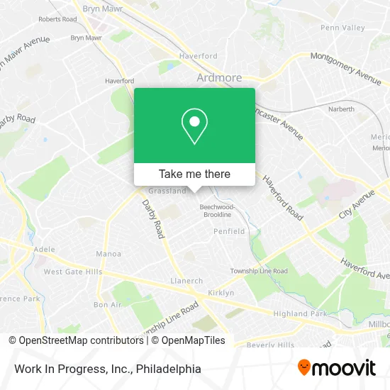 Work In Progress, Inc. map