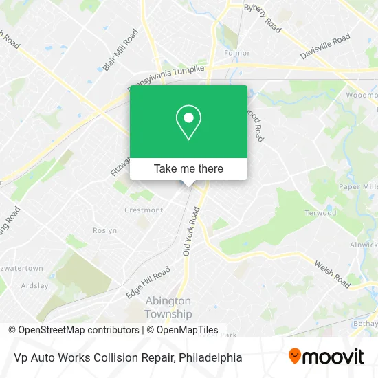 Vp Auto Works Collision Repair map