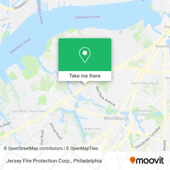 Jersey Fire Protection Corp. map