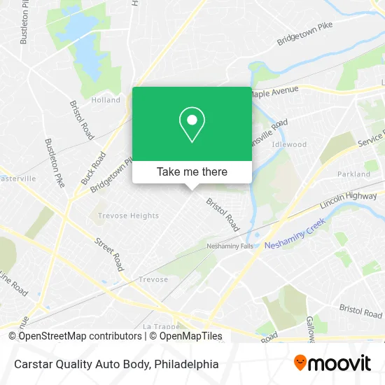 Carstar Quality Auto Body map