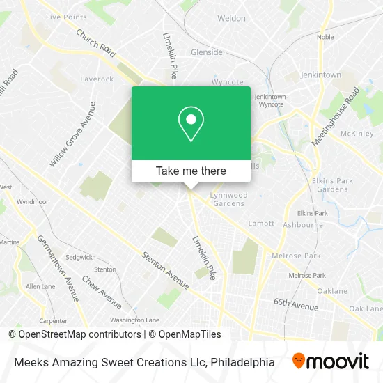 Meeks Amazing Sweet Creations Llc map