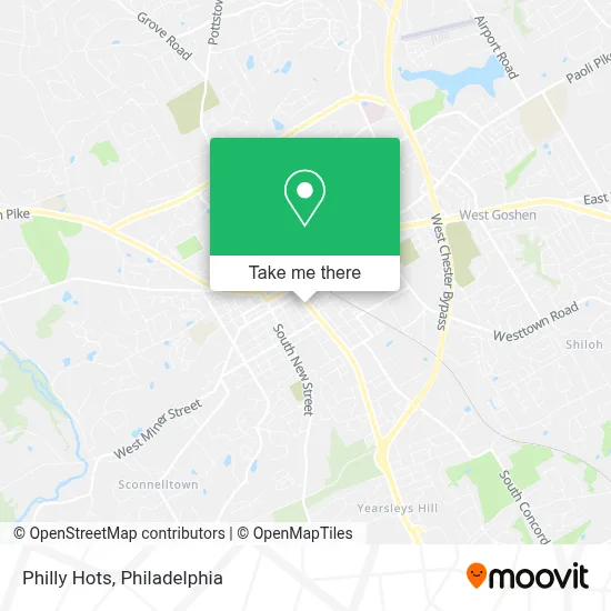 Philly Hots map
