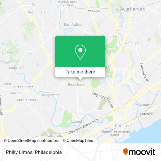 Philly Limos map